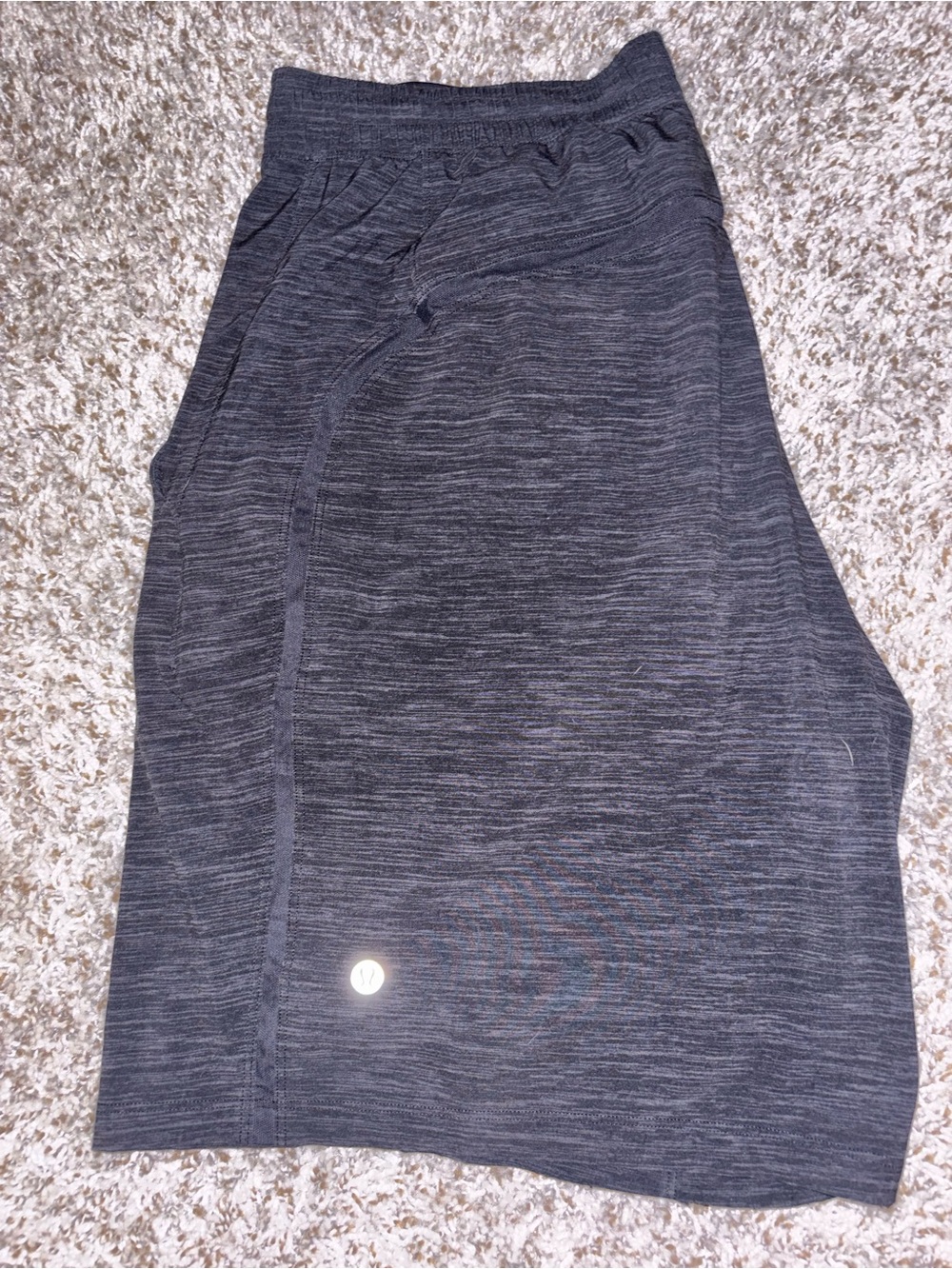 lululemon athletica Men's Dark Charcoal Heather Athletic Shorts